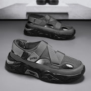 Men's Summer Mesh Breathable Sport Sandals(black)