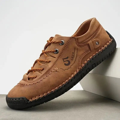 Albert Vegan Leather Sneakers(Brown)