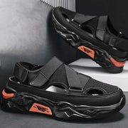 Men's Summer Mesh Breathable Sport Sandals(black)